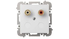 SANTRA gniazdo 1xgłośnikowe bez ramki podtynkowe biały 4157-10