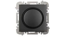 SANTRA ściemniacz LED obrotowy bez ramki podtynkowy czarny 4107-19