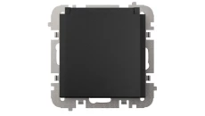 SANTRA gniazdo 2P+Z bez ramki podtynkowe czarny 4136-19