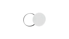 Oprawa Plafon Nymphea Black i White Rings 18W WW 230V 115st IP54 FI250x52 Biały/Czarny Okrągła