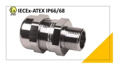 Dławnica kablowa Exd/e IECEx-ATEX M20x1,5 mosiężna 5,5-8mm IP66/68 840.012.0 /1szt./