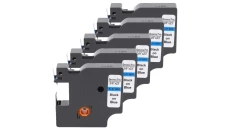 Taśma 5x D1 40916 do drukarki DYMO 9mm 7m niebieska taśma czarny nadruk