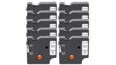 Taśma 10x D1 40913 do drukarki DYMO 9mm 7m biała taśma czarny nadruk