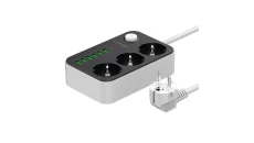 Listwa zasilająca z 3 gniazdami AC, 6x USB, LDNIO SE3631, 1.6m (czarna)