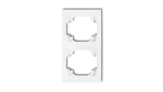 LOGO Ramka pionowa podwójna biały LRV-2