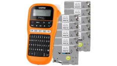 Drukarka etykiet Brother PT-E110 + 10 x zamiennik taśmy TZE-231