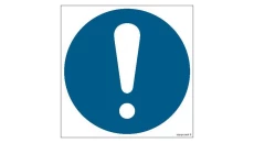 ZNAK - GJ001 Ogólny znak nakazu 35 x 35 cm PN - Płyta 1mm