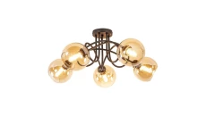 Lampa sufitowa nowoczesna 5xE27 VENUS BLACK