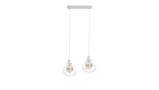 Lampa wisząca loftowa 2xE27 FOSKAL WHITE