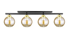 Lampa sufitowa nowoczesna 4xE27 AMARUS BLACK/GOLD