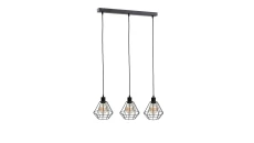 Lampa wisząca loftowa 3xE27 FOSKAL BLACK