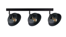 Spot nowoczesny 3xE27 FAUN BLACK