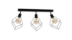 Spot loftowy 3xE27 RUBEN BLACK