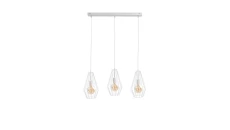 Lampa wisząca loftowa 3xE27 LEX WHITE