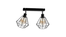 Spot loftowy 2xE27 FOSKAL BLACK