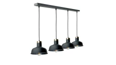 Lampa wisząca nowoczesna 4xE27 HEBE BLACK