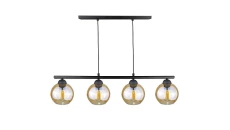 Lampa wisząca nowoczesna 4xE27 AMARUS BLACK LONG