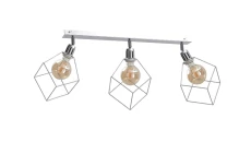 Spot loftowy 3xE27 RUBEN SILVER
