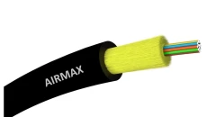 Kabel światłowodowy 8 włókien 8J SM 9/125 G.657A2 microADSS do sieci napowietrznych czarny TPU AIRMAX 1000m