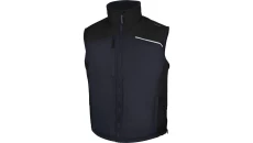 Kamizelka z poliestru pongee powlekanego PVC FIDJI3, kolor: granatowo-czarny, rozmiar: 3XL / FIDJ3MN3X