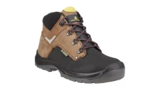 Trzewiki z kruponu i dwoiny bydlęcej powlekane PU - GOBI S3 SRC, kolor: brązowy, rozmiar: 42 / GOBIS3MA42