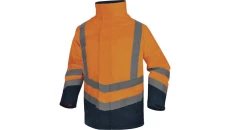 Kurtka ostrzegawcza 5 w 1 z poliestru oxford powlekanego PU, OPTIMUM3, kolor: ​pom fluo-granatowy, rozmiar: S / OPTI3OMPT