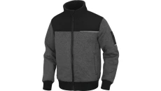 Bluza molton z polaru poliester SHERMAN2, kolor: szaro-czarny, rozmiar: S / SHER2GNPT