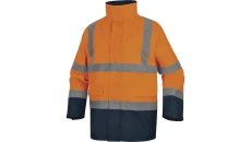 Kurtka ostrzegawcza 5 w 1 z poliestru oxford powlekanego PU SPEED, kolor: ​pomarańczowy fluo-granatowy, rozmiar: 3XL / SPEEDOM3X