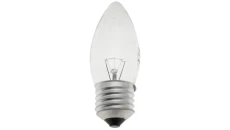 Żarówka wstrząsoodporna C35 świeczka przeźroczysta 25W E27 230V