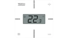 TECH R-8X - Regulator pokojowy bezprzewodowy mechaniczny kolor biały