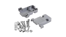 Obudowa złącza D-Sub 9-pin plastikowa szara skręcana na kabel