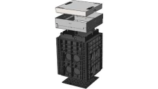 Studnia kompaktowa z poliwęglanu EK358K1 (SK1) pokrywa wybetonowana B125 BP-101784