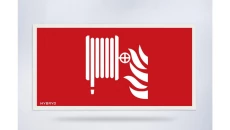 Piktogram folia biała, wzór prosty, 153x337 mm - F02