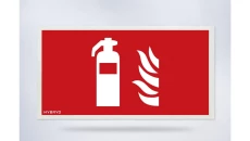 Piktogram folia biała, wzór prosty, 153x337 mm - F01