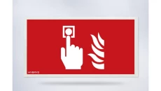 Piktogram folia biała, wzór prosty, 153x337 mm - F05