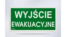 Piktogram folia biała, wzór prosty, 153x337 mm - P03