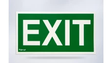 Piktogram folia biała, wzór prosty, 153x337 mm - P04