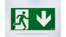 Piktogram folia biała, wzór prosty, 153x337 mm - PI05