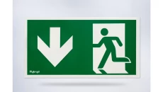 Piktogram folia biała, wzór prosty, 153x337 mm - PI06