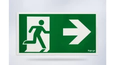 Piktogram folia biała, wzór prosty, 153x337 mm - PI15