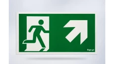 Piktogram folia biała, wzór prosty, 153x337 mm - PI18