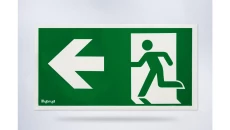 Piktogram folia biała, wzór prosty, 153x337 mm - PI17