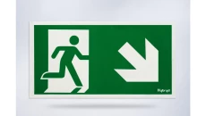 Piktogram folia biała, wzór prosty, 153x337 mm - PI21