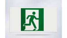 Piktogram folia biała, wzór prosty, 153x337 mm - PI22