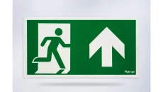 Piktogram folia biała, wzór prosty, 153x337 mm - PI24