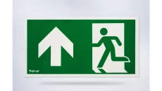 Piktogram folia biała, wzór prosty, 153x337 mm - PI25