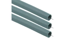 Rura osłonowa karbowana 25/21 PVC z pilotem, szara /opak. = 50m/