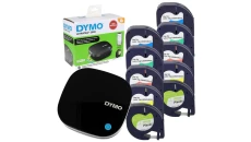 Drukarka etykiet DYMO LetraTag LT 200B + 10 kolorowych taśm w zestawie