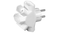 Rozgałęźnik 5gn. - 5x2P-euro, b/u, biały, 4R / 28206