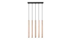Lampa wisząca PASTELO 5L drewno